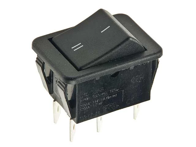 Przełącznik klawiszowy RS202 ON-ON, czarny; Arcolectric