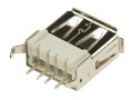 Gniazdo USB A, pionowe, THT