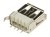 Gniazdo USB A, pionowe, THT