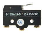 Z15GW21-B; Wyłącznik krańcowy, dźwignia 28,5mm prosta, 15A
