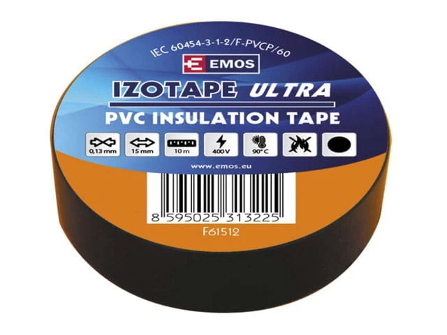 Taśma izolacyjna PVC 15mm / 10m czarna; Emos