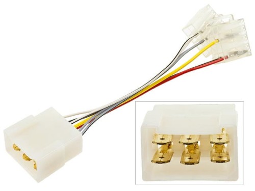 Adapter instalacji radiowej Fiat Cinquecento; ISO