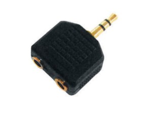 Przejściówka wtyk Jack 3,5mm stereo na 2 x gniazdo 3,5mm stereo