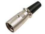 Wtyk mikrofonowy męski XLR, metal