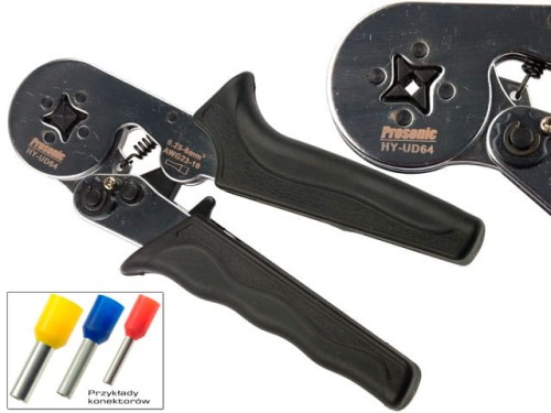 Zaciskarka tulejek, 0,25-6mm2 HY-UD64