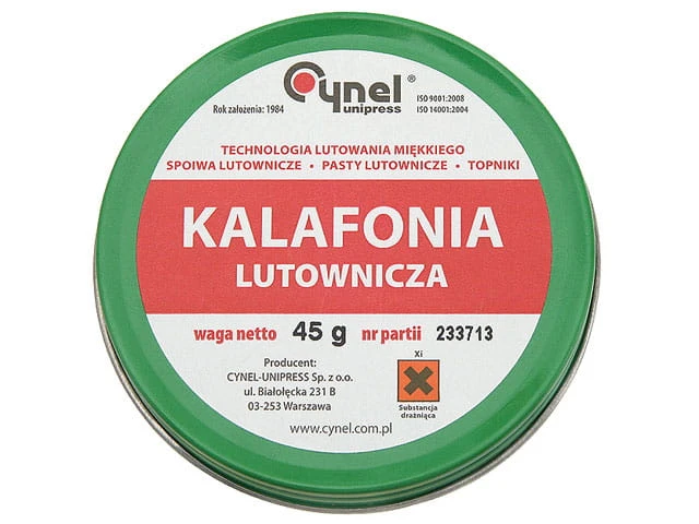 Kalafonia aktywna do lutowania 45g; Cynel