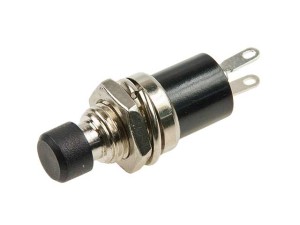 PBS111SD-NC-10BNG; przełącznik przyciskowy ON-(OFF) monostabilny rozłączający, czarny; Ninigi PS10