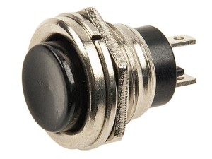 PBS111SD-ON3B; przełącznik przyciskany OFF-(ON) monostabilny, czarny; PBS26B