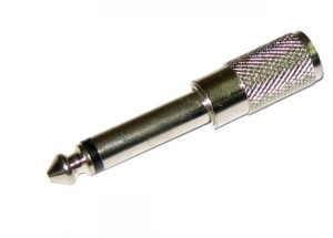 Przejściówka wtyk Jack 6,3mm mono na gniazdo Jack 3,5mm mono