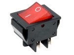RS201L230R-MK; przełącznik klawiszowy OFF-ON bistabilny, podświetlenie czerwone 230V; MK621