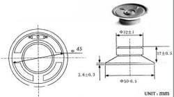 Głośnik 5,0cm 0,5W 8ohm HX