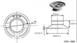 Głośnik 5,0cm 0,5W 8ohm HX