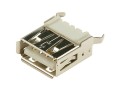Gniazdo USB A, pionowe, THT