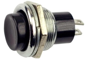 PBS111SD-NC-ON3B; przełącznik przyciskany ON-(OFF) monostabilny rozłączający, czarny; PBS26C