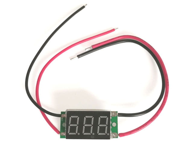 Amperomierz panelowy 20A, LED kolor czerwony