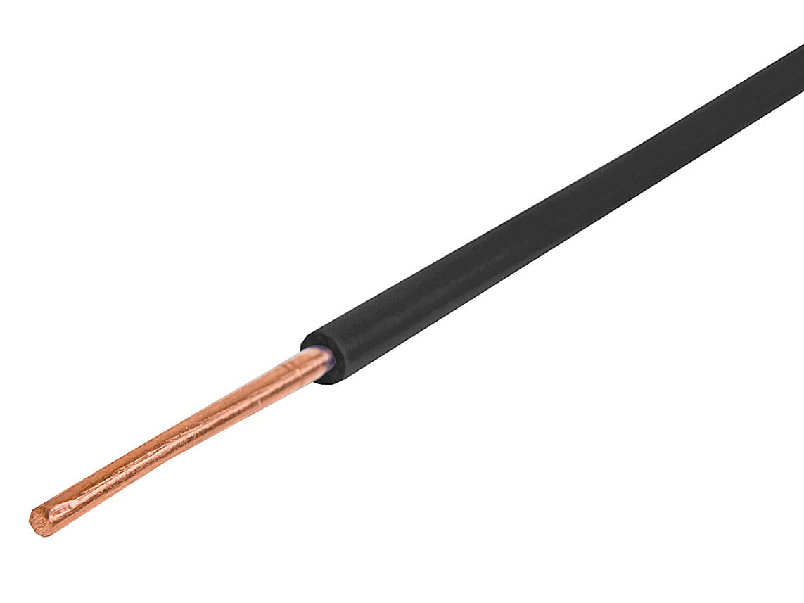 Przewód DY 1x1,5mm2 czarny, 300/500V H05V‑U