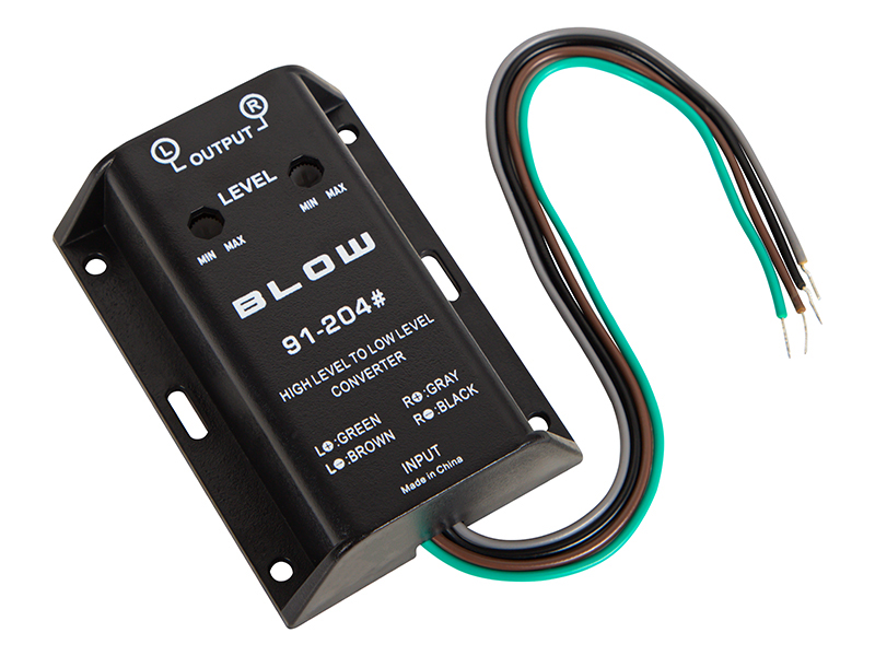 Konwerter poziomu audio High Level na RCA; BLOW