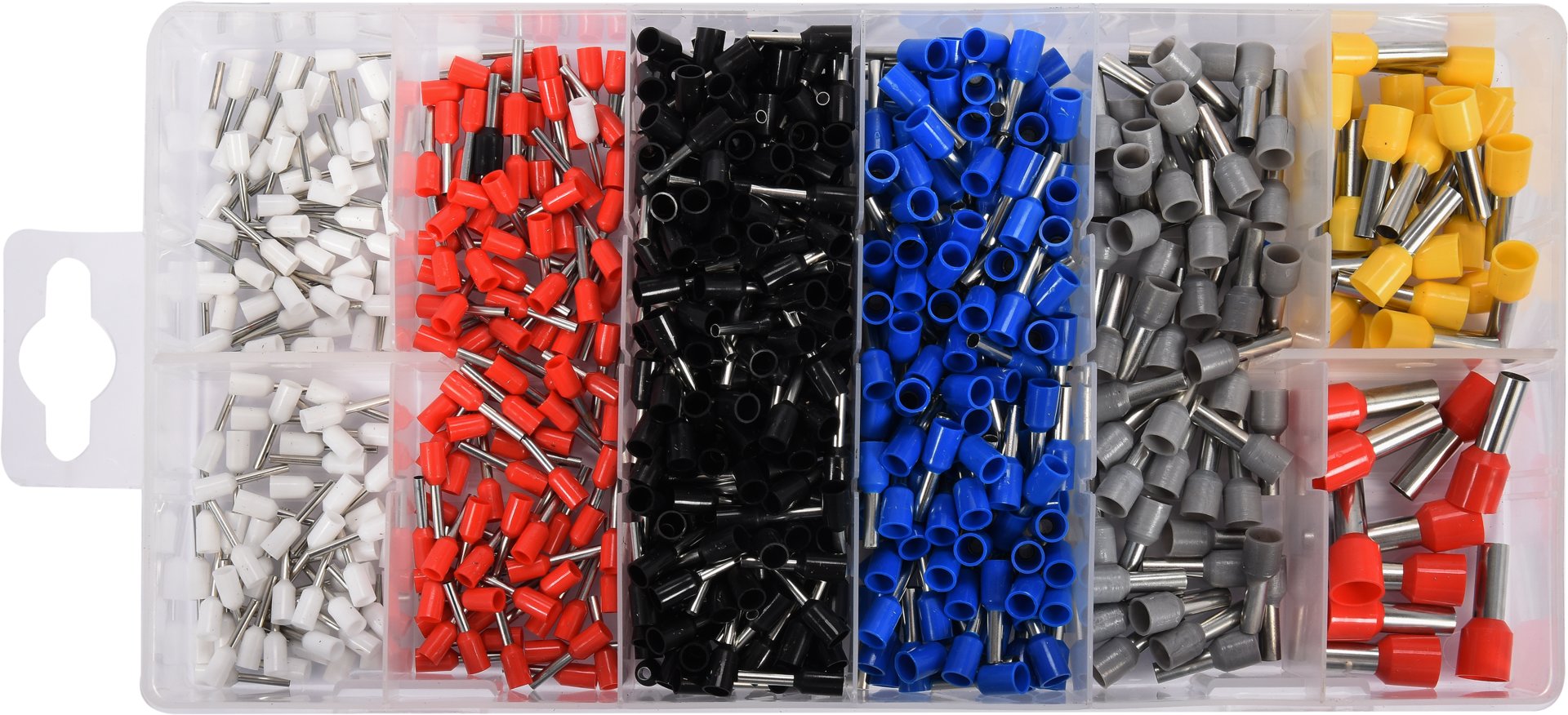 Zestaw końcówek kablowych HI w 8 rozmiarach YT-06895