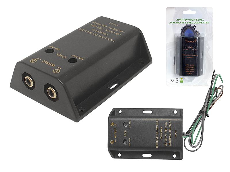 Konwerter poziomu audio High Level na RCA
